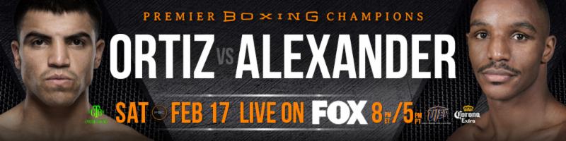 Ortiz VS Alexander Bout&nbsp;Sheet