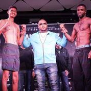 Feb 16 Santa Cruz Rivera weigh in COnfSean Michael Ham TGB Promotions