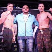 Feb 16 Santa Cruz Rivera weigh in COnfSean Michael Ham TGB Promotions 2