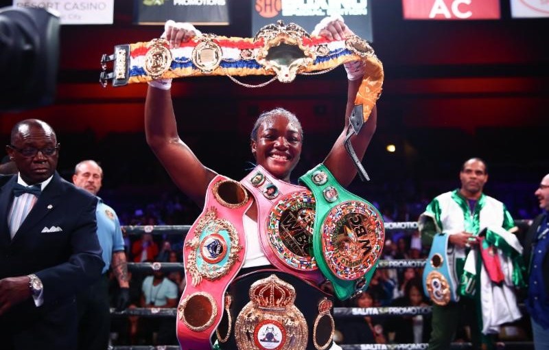 CLARESSA SHIELDS CROWNED UNDISPUTED MIDDLEWEIGHT WORLD CHAMPION WITH NEAR-SHUTOUT VICTORY OF CHRISTINA HAMMER SATURDAY ON&nbsp;SHOWTIME®