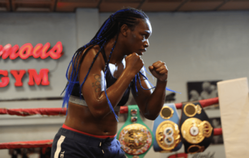 UNIFIED MIDDLEWEIGHT CHAMPION CLARESSA SHIELDS MIAMI MEDIA WORKOUT QUOTES AND&nbsp;PHOTOS