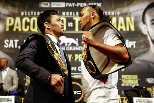 Pacquiao Thurman StredownPress Conf Quotes Photos may 21 19 Credit Stephaine Trapp